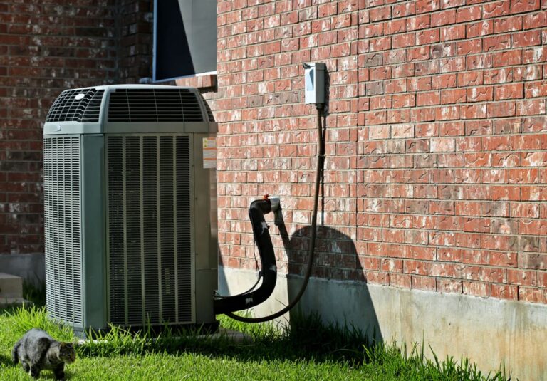 central ac unit outside